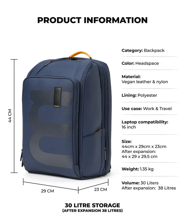 The Em Telescope Backpack - 38 L