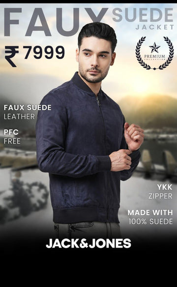 Jack n Jones | Faux Suede Leather Jacket